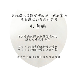 L  (大きめ)  マスクカバー  国産  リバティ  フェリシテ  あずきミルク 縮小版  バラ 7枚目の画像