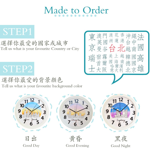 【手繪時鐘現貨】 城市地圖系列 簡約家居 鐘錶 掛鐘 創意時鐘 禮物 人像繪製 新家時鐘 定制 日本 壁鐘 擺鐘 第8張的照片