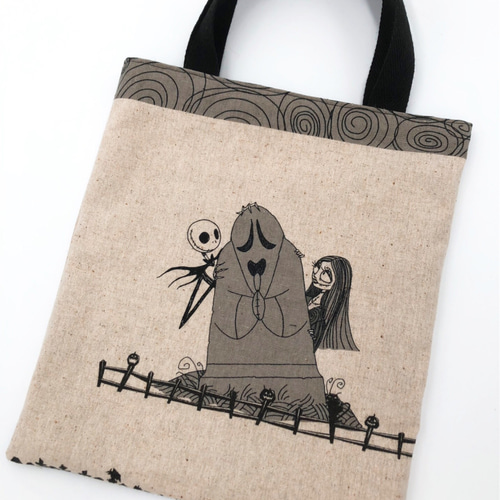 ザ ナイトメア ビフォア クリスマスのシンプルトートバッグ トート