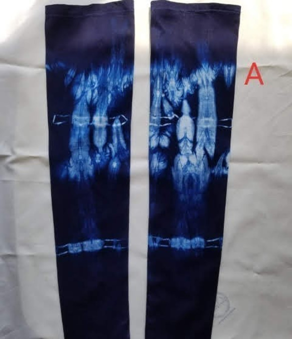 アームカバー　藍染め（インディゴ）日焼け、冷房対策　Creema限定 2枚目の画像
