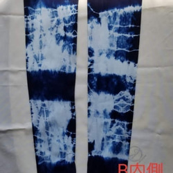 アームカバー　藍染め（インディゴ）日焼け、冷房対策　Creema限定 5枚目の画像