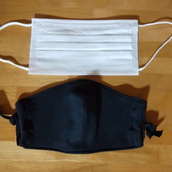 ふわふわ国産シルクの大きめ立体マスク 3枚目の画像