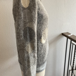 秋まじか　♪　か～るいドット模様のセーター　Mサイズ 6枚目の画像