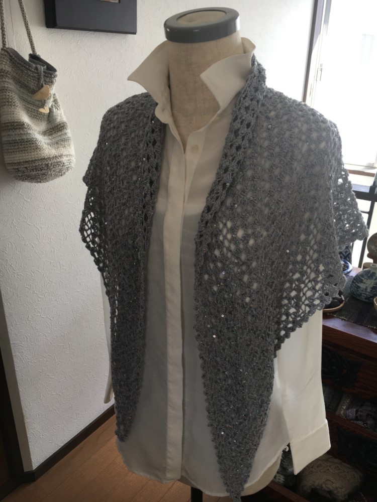 エレガント　ストール　スパンコール付き素材 13,320円