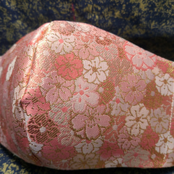 高級京都西陣織 立体マスク  満開桜 2枚目の画像