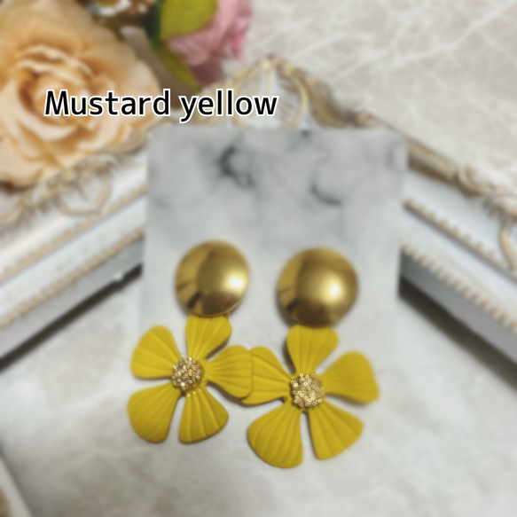 Masterd yellow ピアス【ポストタイプ】 1枚目の画像