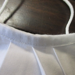 マスクカバー横幅22Ｃｍ　白色 和晒 最高級原糸使用 3枚目の画像