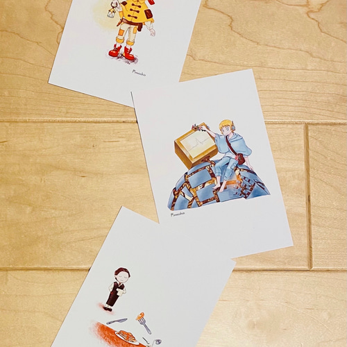 ポストカード セット (3枚入り) ✏︎ 絵本 イラスト かわいい おしゃれ