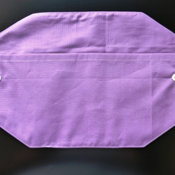 《ポケット付きマスクケース》リバティ ロデン(ピンク＆紫) 予備マスクが入る 仮置き 携帯 布小物 布雑貨 タブ付 10枚目の画像