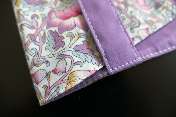 書套配施華洛世奇珠文庫Liberty Roden（紫色&amp;粉色）可調節可調節布雜貨布飾配飾長秋夜 第6張的照片