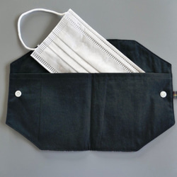 メンズ 扇子袋 (23cm用) ティッシュケース マスクカバー リバティ タータンチェック 布小物 布雑貨 父の日ギフト 8枚目の画像