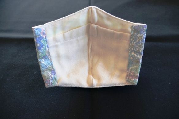 ポケット付き 立体マスク2枚セット リバティ マーガレット・アニー 4重ガーゼ 大人用 布マスク 日本製 花粉症 布小物 3枚目の画像