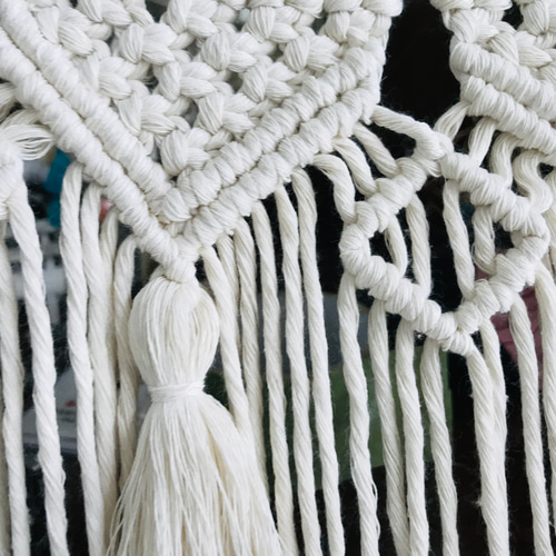 マクラメ　のれん　ガーランド マクラメ ガーランド のれん タッセル