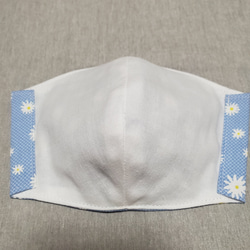 立体布マスク　マーガレット　ギンガムチェック　ブルー 3枚目の画像