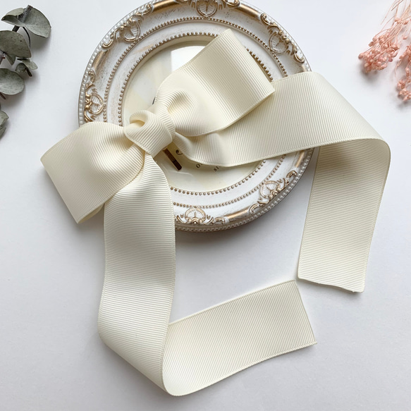 確認たらりんヘアリボンヘアゴム880アンティークローズペールピンク