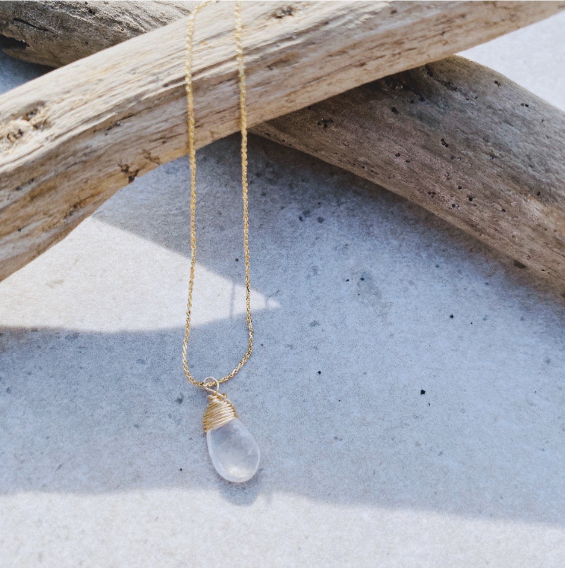 -Moon Stone ネックレス M