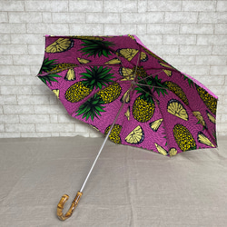 アフリカ布日傘 *pink pineapple* 6枚目の画像