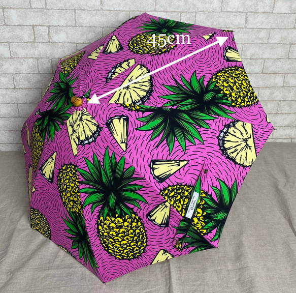 アフリカ布日傘 *pink pineapple* 9枚目の画像