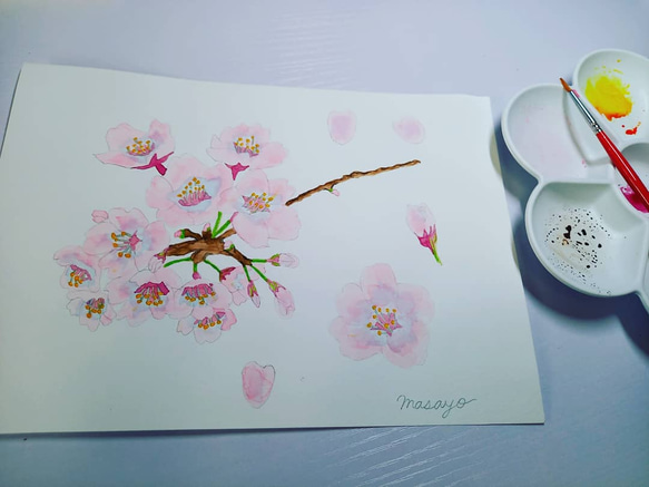 桜のFor  youシール　（メッセージ変更・名入れ可能）　 10枚目の画像