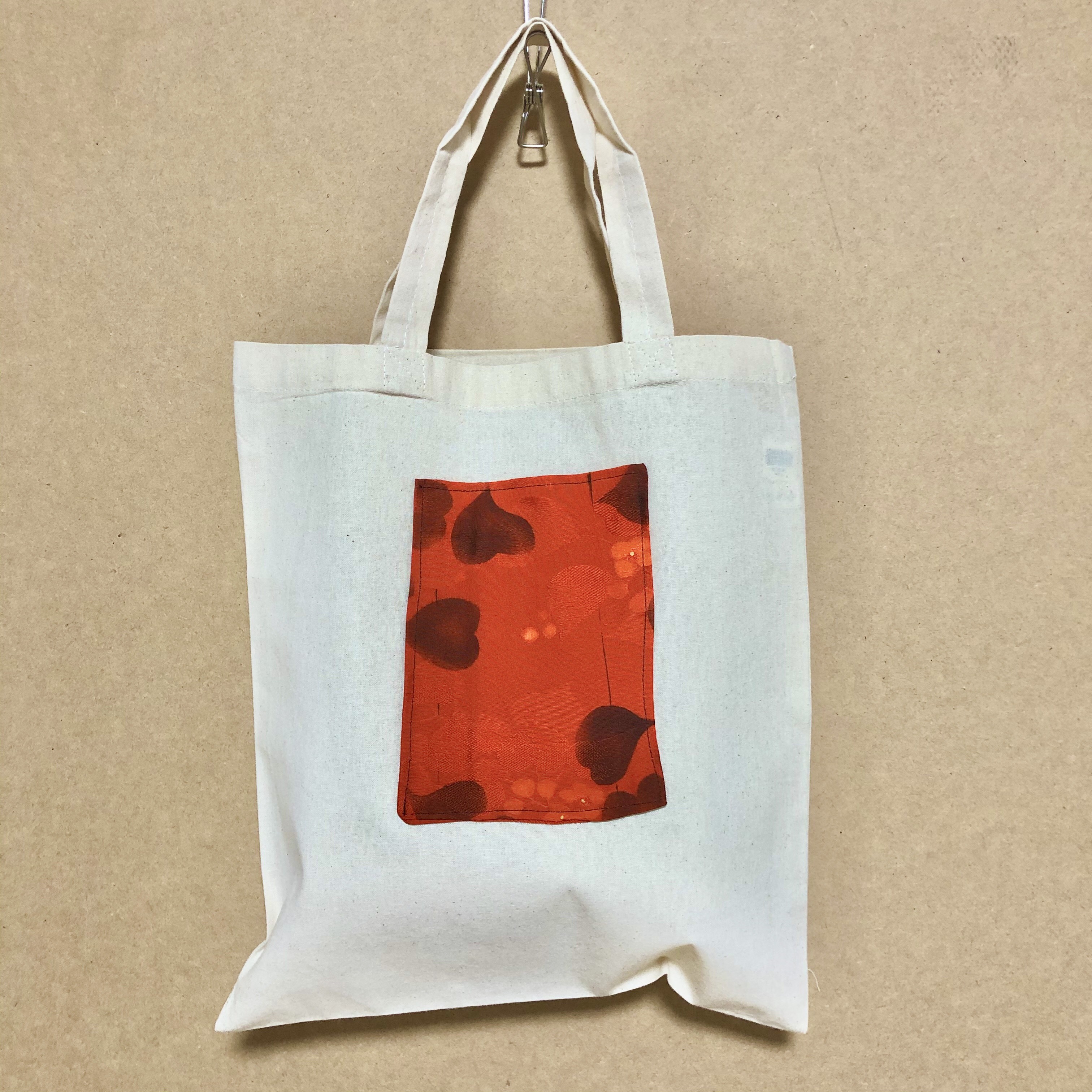【PRADA】KIMONO BAG 和柄　ロゴ刺繍　花柄　ナイロン 黒　カード