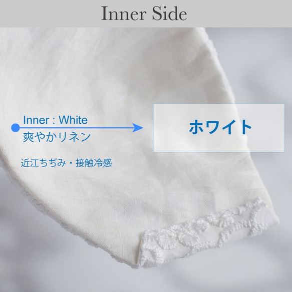 PSNY 夏 レース ホワイト 不織布フィルター 立体 大人用 黄砂 花粉 美人 清潔 マスク スタイル４ブレ-LW4 7枚目の画像