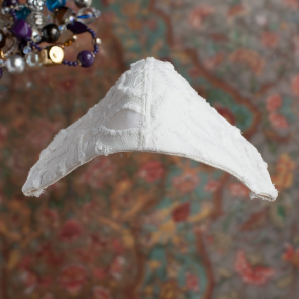 PSNY Fulfi柔軟白色花粉黃沙可水洗過濾3D成人美麗穿戴豪華口罩LF3 第6張的照片