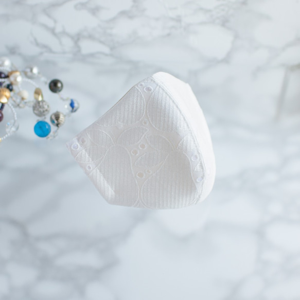 PSNY 蕾絲白色 La Poire 花粉黃沙可水洗無紡布過濾器包括 3D 成人美麗奢華面膜 LW3 第1張的照片