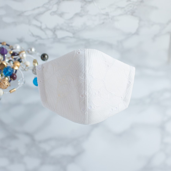 PSNY 蕾絲白色 La Poire 花粉黃沙可水洗無紡布過濾器包括 3D 成人美麗奢華面膜 LW3 第5張的照片