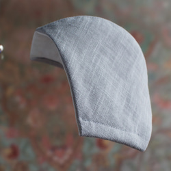 PSNY ベーシック コットン・シルバー＆ホワイト 花粉 黄砂 不織布フィルター 立体 大人 美しい マスク CD2 5枚目の画像
