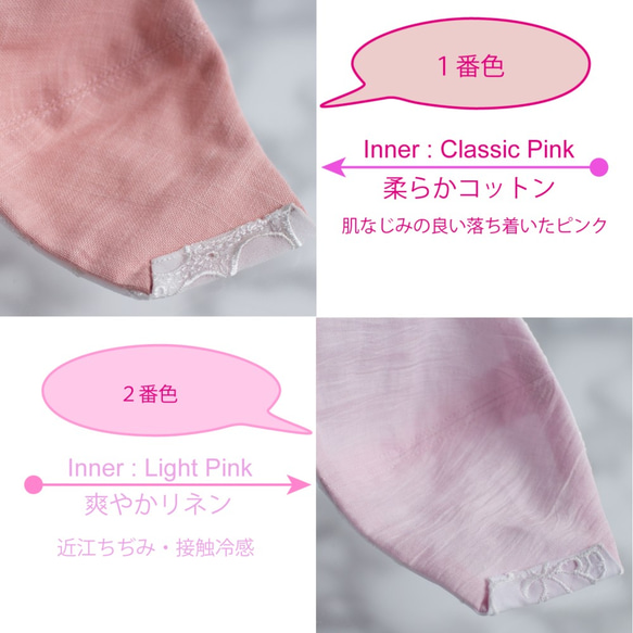 PSNY 包郵基本亞麻白色和粉紅色花粉黃沙無紡布過濾器 3D 成人口罩 BL02 第8張的照片
