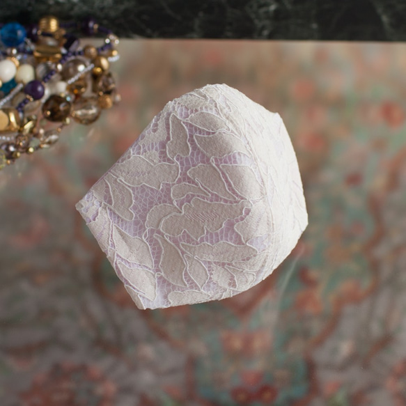 PSNY蕾絲象牙粉色花粉黃沙無紡布過濾3D面膜成人美顏面膜L49 第2張的照片