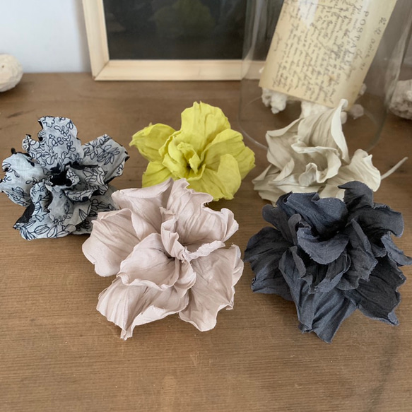 アンティーク布花コサージュ 布花 コサージュ フランス ブロカント vintage アンティーク