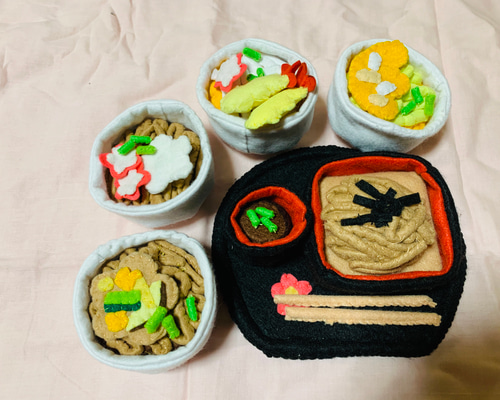 フェルトままごと そばうどん屋さん おもちゃ・人形 ぶーにゃん 通販