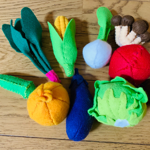 フェルト立体野菜③ おもちゃ・人形 ぶーにゃん 通販 11666672