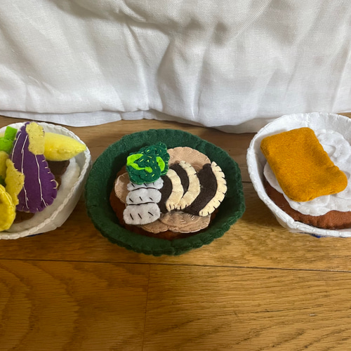 29 フェルトままごと　うどん・そばバッグ　オーダーページ 29 フェルトままごとうどん・そばバッグオーダーページ