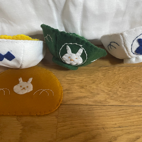 受注制作フェルトままごと そばうどん屋さん おもちゃ・人形 ぶー