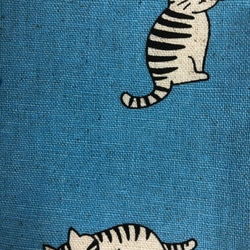 猫 お得 2枚セット  Wガーゼ 秋 立体 マスク  内側Wガーゼ (601) トラネコ  ねこ コットンリネン 5枚目の画像