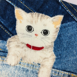 Creema限定 猫 マスク  内側Wガーゼ 立体 マスク 可愛い 子ネコ   (1120) 綿100 5枚目の画像
