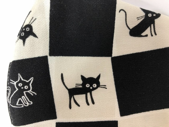 Creema限定 猫 立体 マスク  綿100 (891) 内側Wガーゼ Cocoland ネコ 5枚目の画像