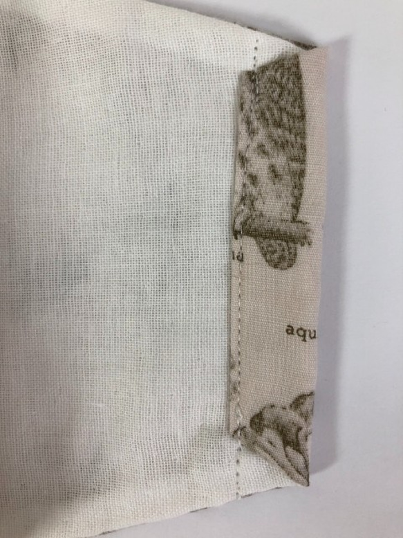 Creema限定 デザイナーズ  立体 マスク  綿100 (1209) 内側Wガーゼ うさぎ  鹿  ミミズク  蝶 7枚目の画像