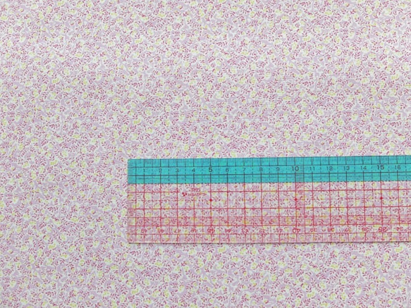 プティガーデン　pink コットンプリント  (全幅カット) 4枚目の画像