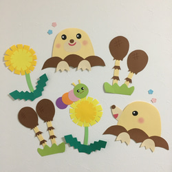 保育士 春 壁面 壁面飾り》《春》《保育》春いっぱい♡つくしともぐらの壁面飾り