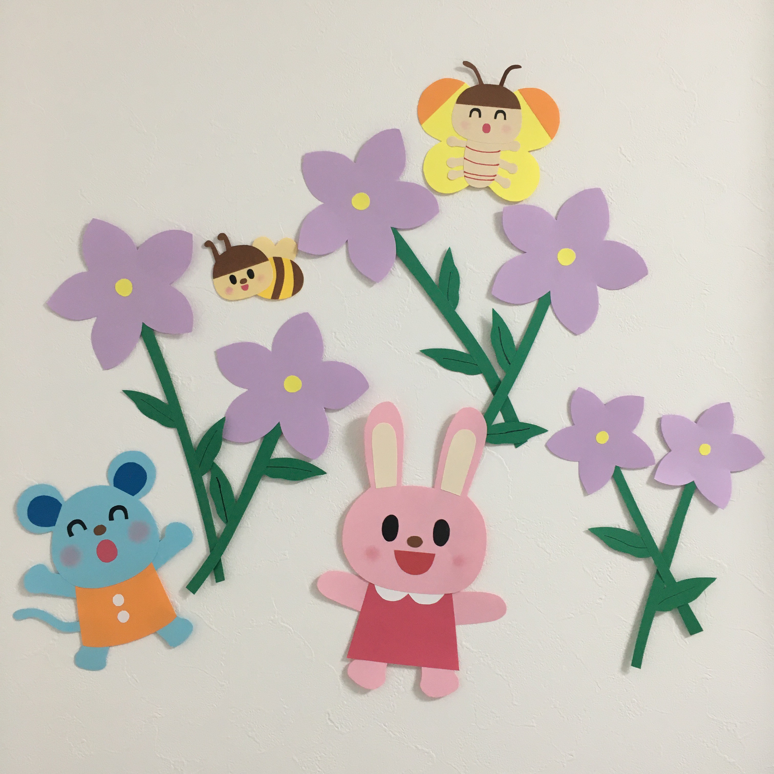 【人気沸騰】 壁面飾り み～子 春 クラフト・布製品
