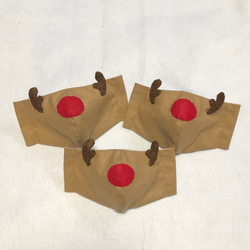 立体マスク　キッズ　子供用　なりきり　クリスマス　トナカイ 2枚目の画像