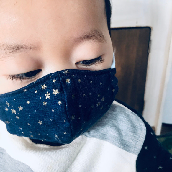赤ちゃん用　マスク　わたぼうし柄 7枚目の画像