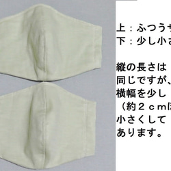 ＜夏マスク＞涼感加工・Ｗガーゼの立体マスク 5枚目の画像