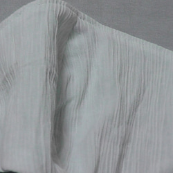 ＜夏マスク＞”Ｗガーゼプリント”と”ちぢみ”の立体マスク【ランダムドット・ラムネ色】 3枚目の画像