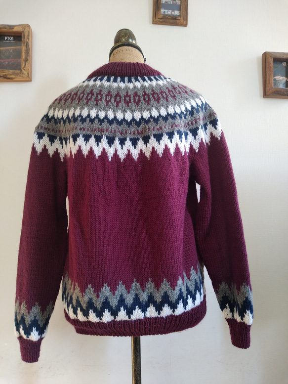 ヨーク編みのセーター 4枚目の画像