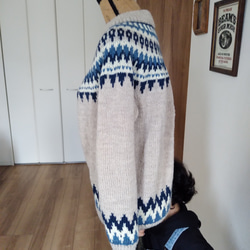 ヨーク編みセーター 4枚目の画像