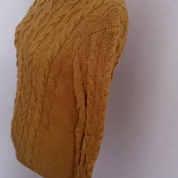 メリノウールのアラン模様セーター 2枚目の画像